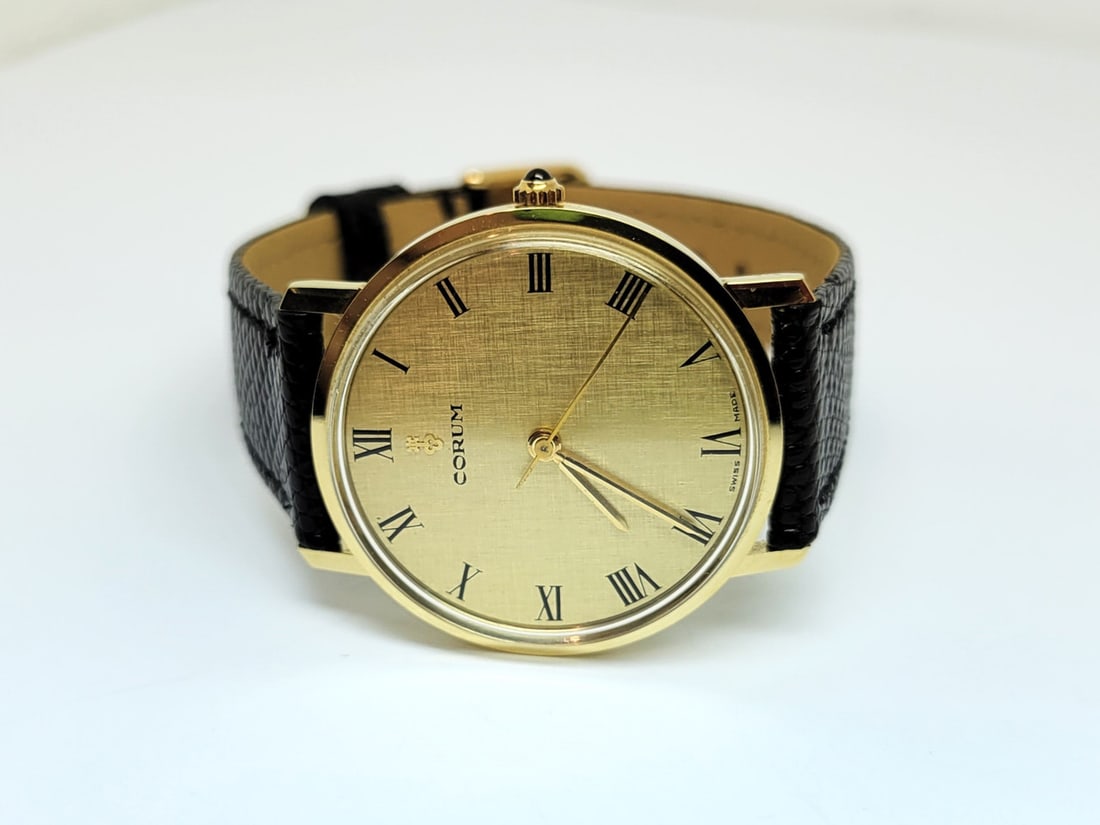 Vintage Solid 18k Men's CORUM Winding Watch Ref 51127* EXLNT* SERVICED - 2