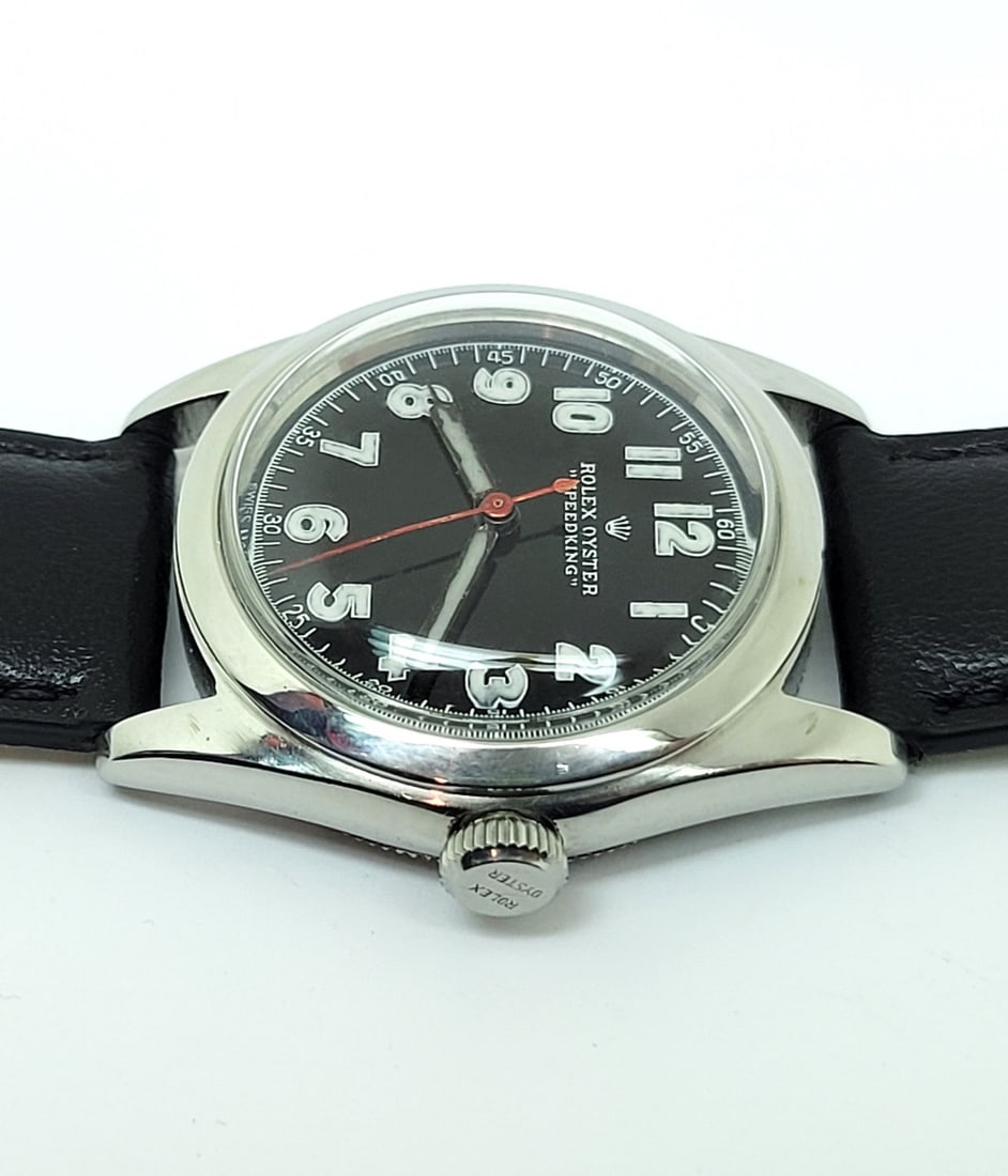 Vintage Men's ROLEX OYSTER SPEEDKING Ref 4220 Winding Watch Cal 710 c.1945 GOOD - 6