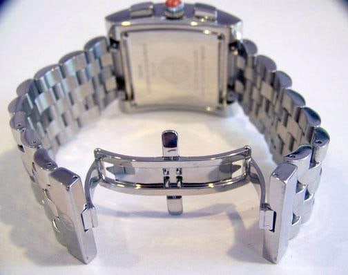 S/Steel MICHELE MW2 Square Chronograph Watch* EXLNT - 12