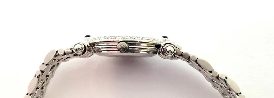 Vintage 18k White Gold BAUME & MERCIER Ladies Watch 16780 with Diamonds* EXLNT - 9