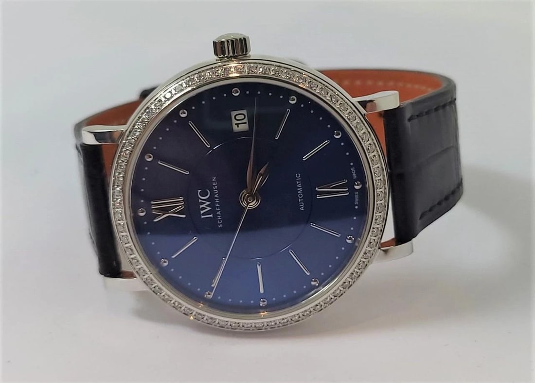 New Unisex IWC SHAFFHAUSEN PORTOFINO Automatic Watch Ref IW458111 With Diamonds - 2