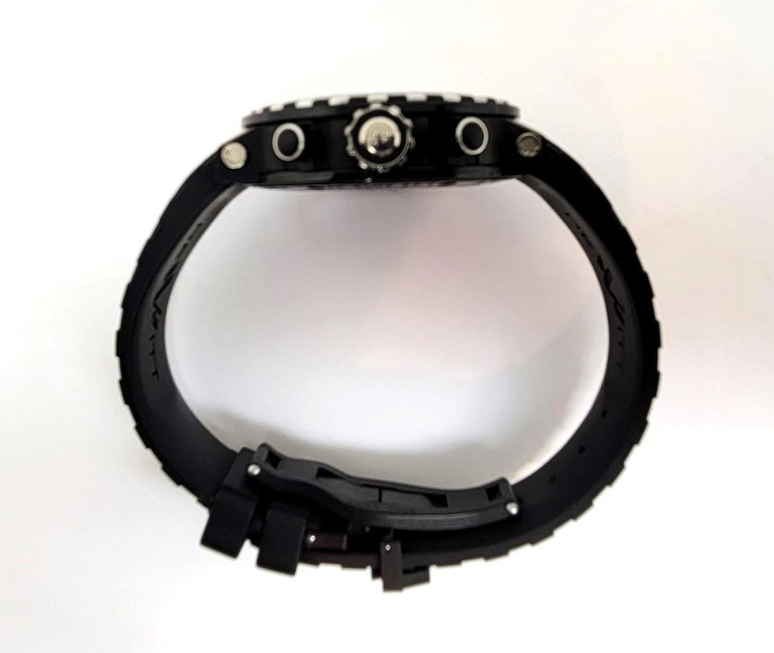 Mens DeWITT Academia Black Stream Automatic Chronograph watch AC.6005.37.1 EXLNT - 5