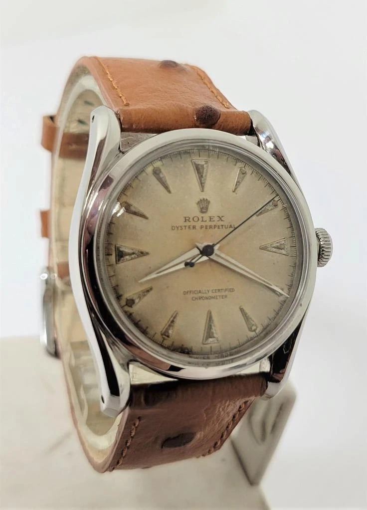 Vintage ROLEX OYSTER PERPETUAL Bubble Back Automatic Bombay Watch c1948 Ref.5018 - 2