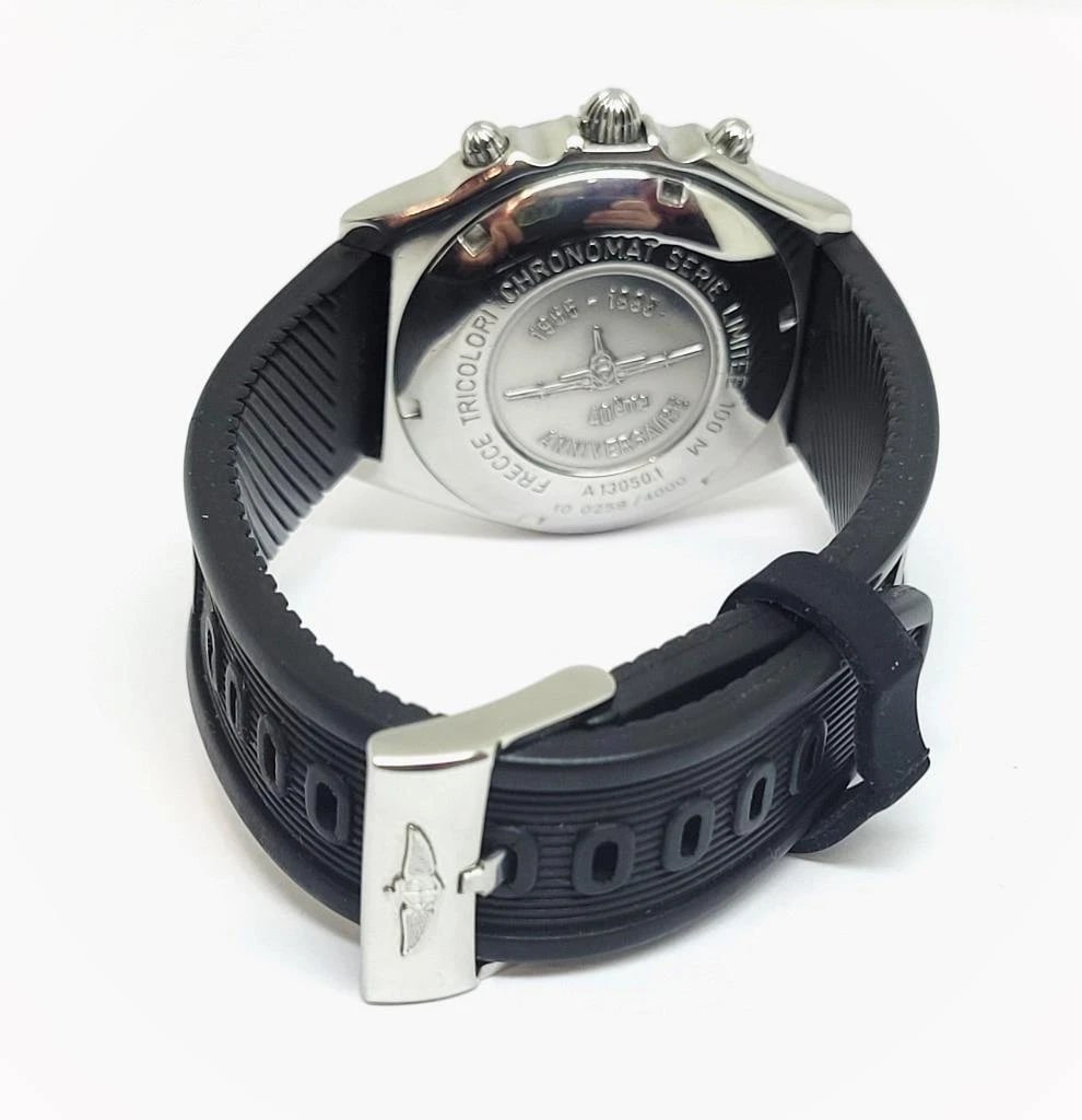 Mensl BREITLING CHRONOMAT Automatic PAN Frecce Tricolori A13050.1 Watch* EXLNT - 4