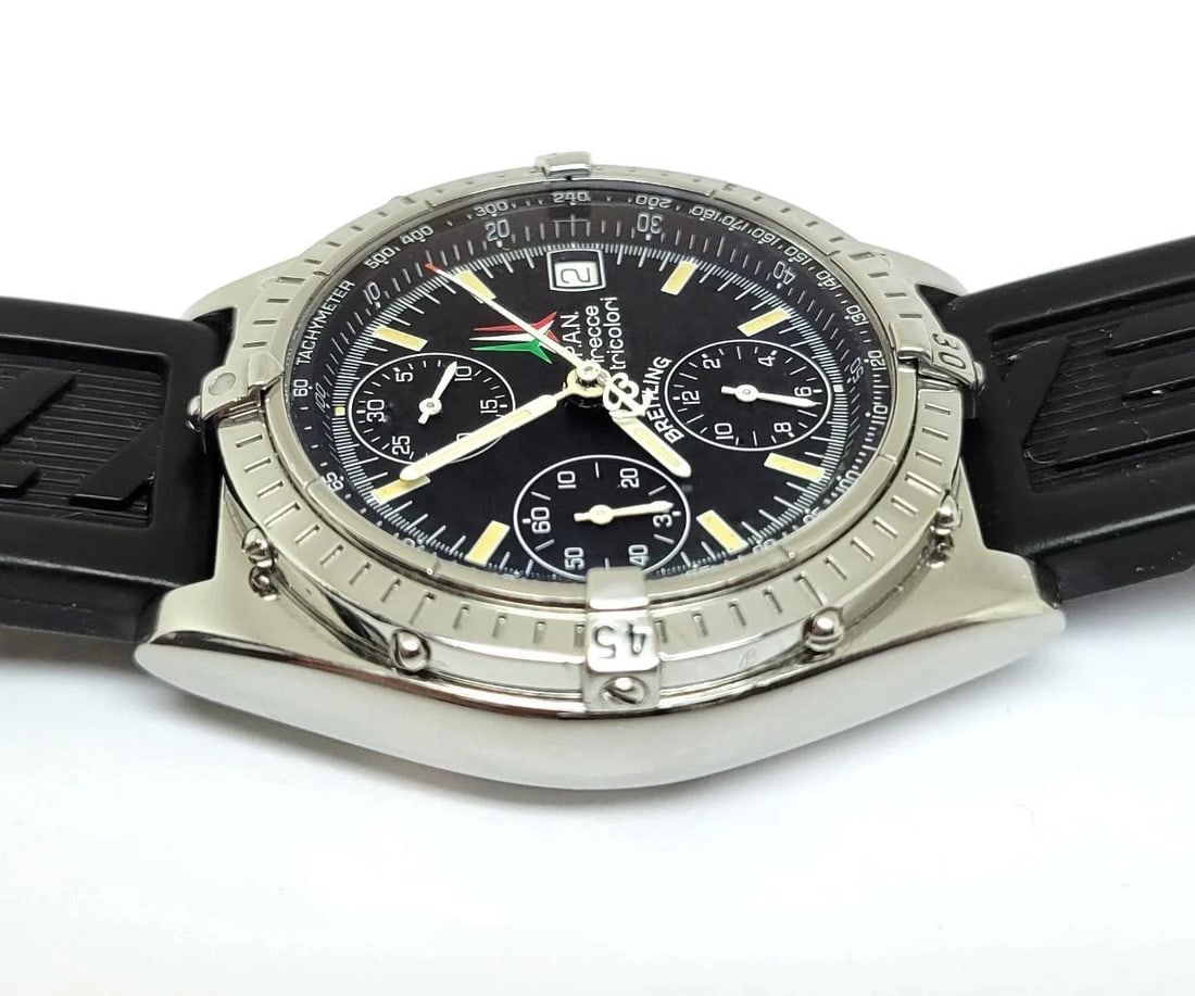 Mensl BREITLING CHRONOMAT Automatic PAN Frecce Tricolori A13050.1 Watch* EXLNT - 8