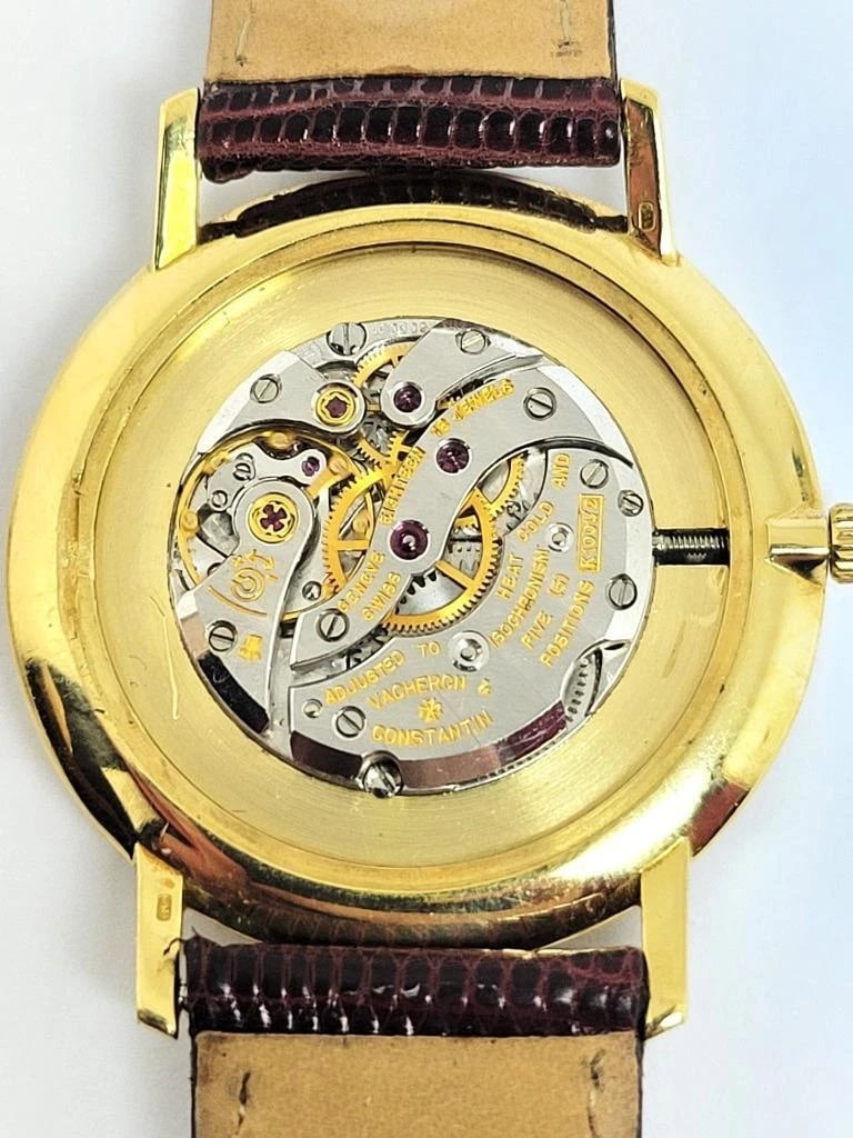 Vintage 18k VACHERON CONSTANTIN Mens Winding Watch Cal K1001 Ref 7295 RARE EXLNT - 11