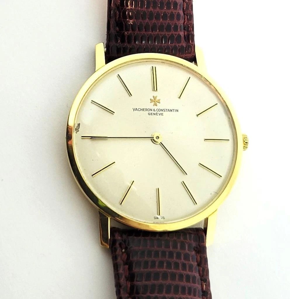 Vintage 18k VACHERON CONSTANTIN Mens Winding Watch Cal K1001 Ref 7295 RARE EXLNT - 2