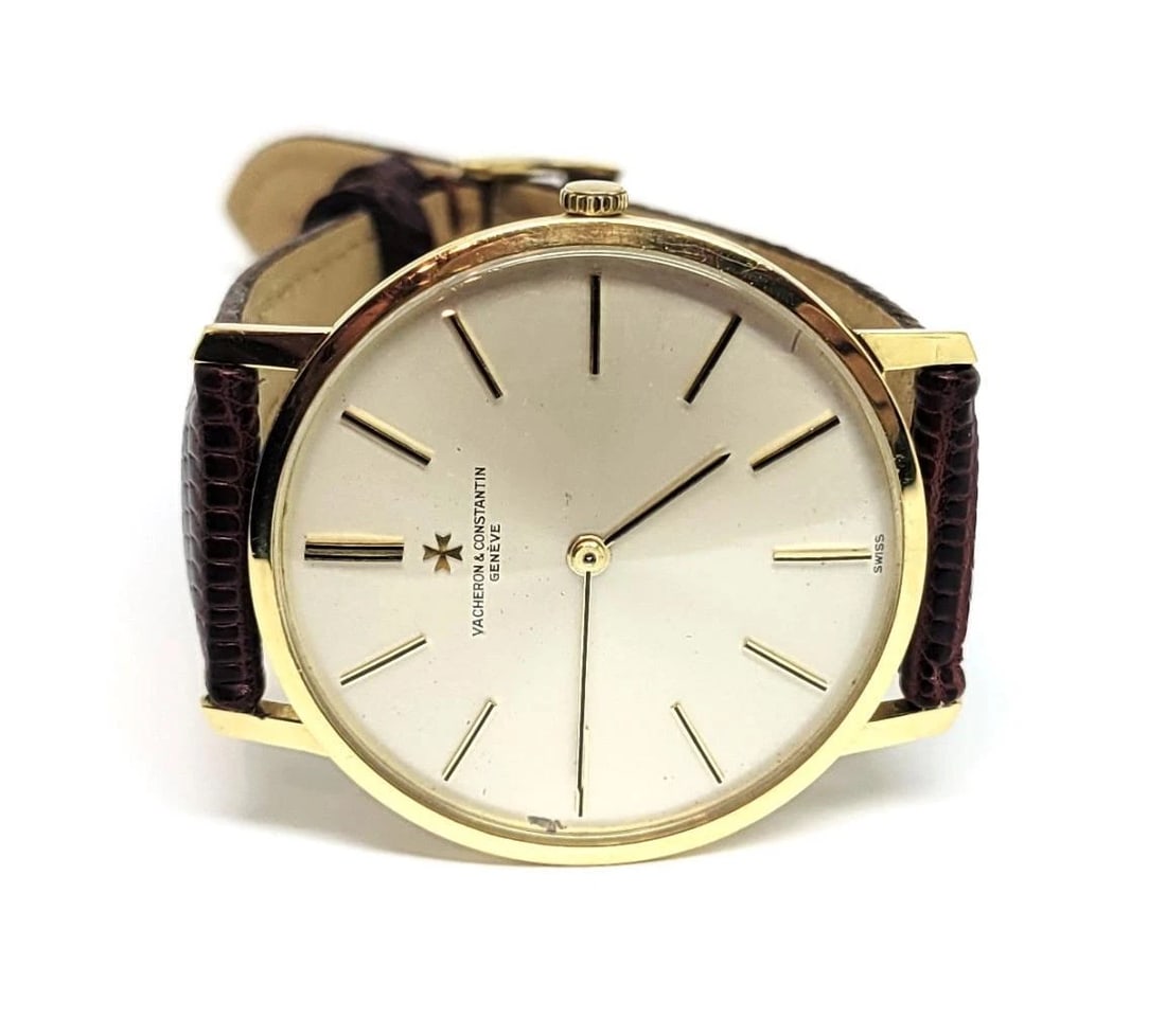 Vintage 18k VACHERON CONSTANTIN Mens Winding Watch Cal K1001 Ref 7295 RARE EXLNT - 3