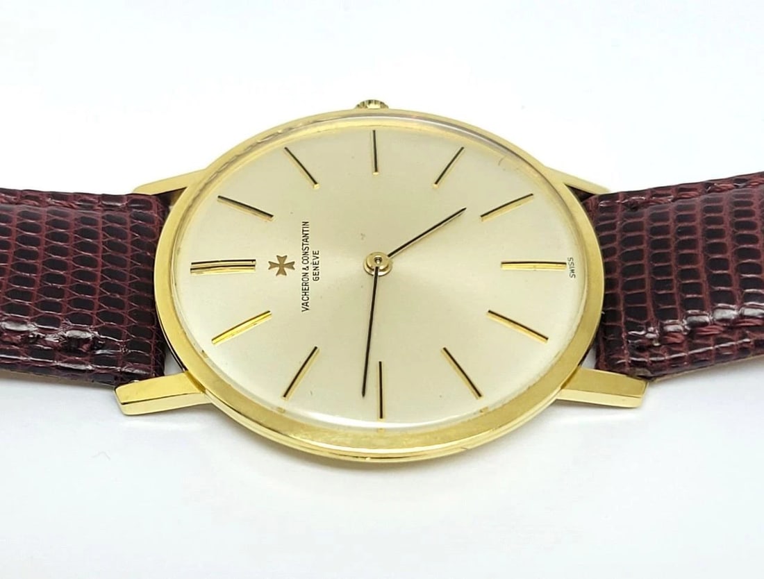 Vintage 18k VACHERON CONSTANTIN Mens Winding Watch Cal K1001 Ref 7295 RARE EXLNT - 7