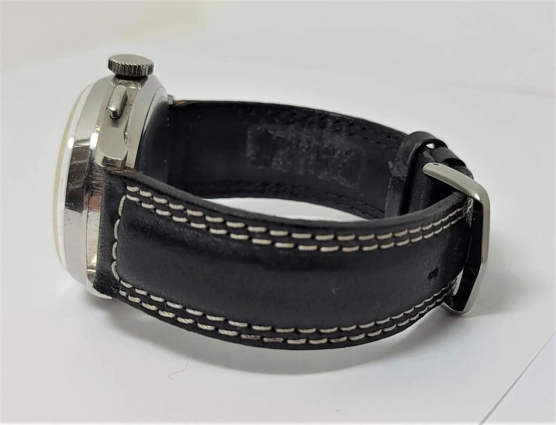 Vintage Mens S/Steel HEUER Winding Chronograph Watch 345 Valjoux 71 1940s EXLNT - 4