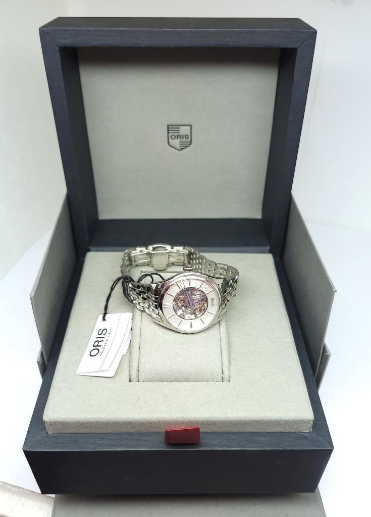 Ladies S/Steel ORIS Skeleton Automatic Watch Ref 01 560 7724 4051-07 8 17 79 - 13