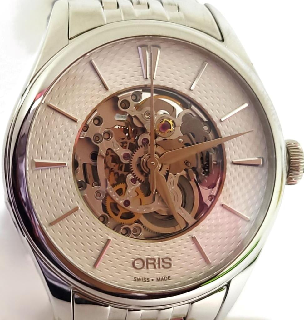 Ladies S/Steel ORIS Skeleton Automatic Watch Ref 01 560 7724 4051-07 8 17 79 - 4