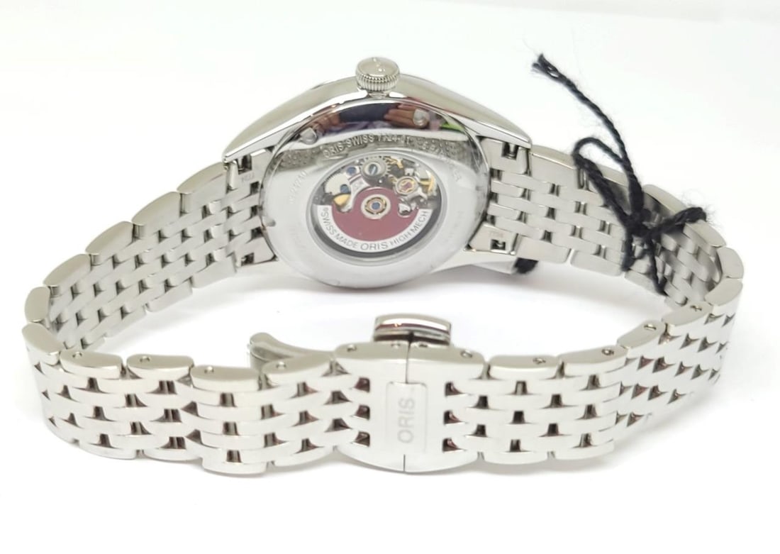 Ladies S/Steel ORIS Skeleton Automatic Watch Ref 01 560 7724 4051-07 8 17 79 - 5