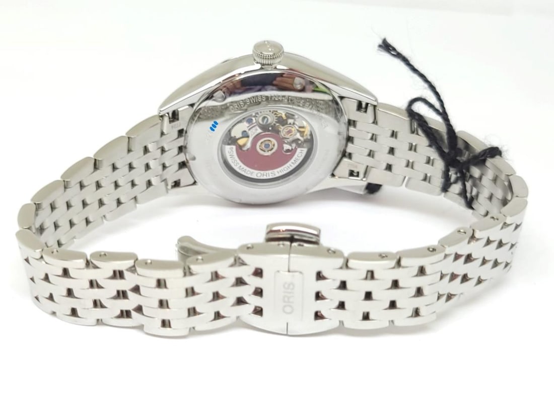 Ladies S/Steel ORIS Skeleton Automatic Watch Ref 01 560 7724 4051-07 8 17 79 - 6