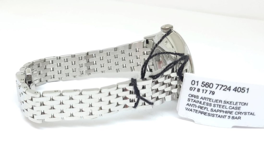 Ladies S/Steel ORIS Skeleton Automatic Watch Ref 01 560 7724 4051-07 8 17 79 - 7