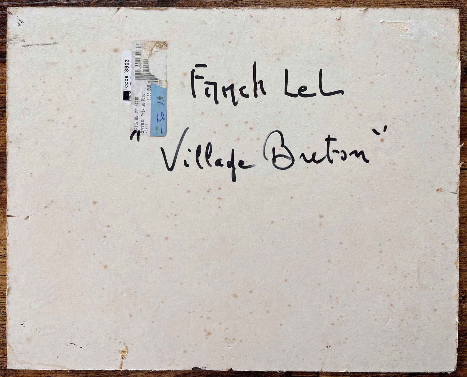 Fanch Lel; French Impressionist Painting of Breton Village with Traditional Dress - 6