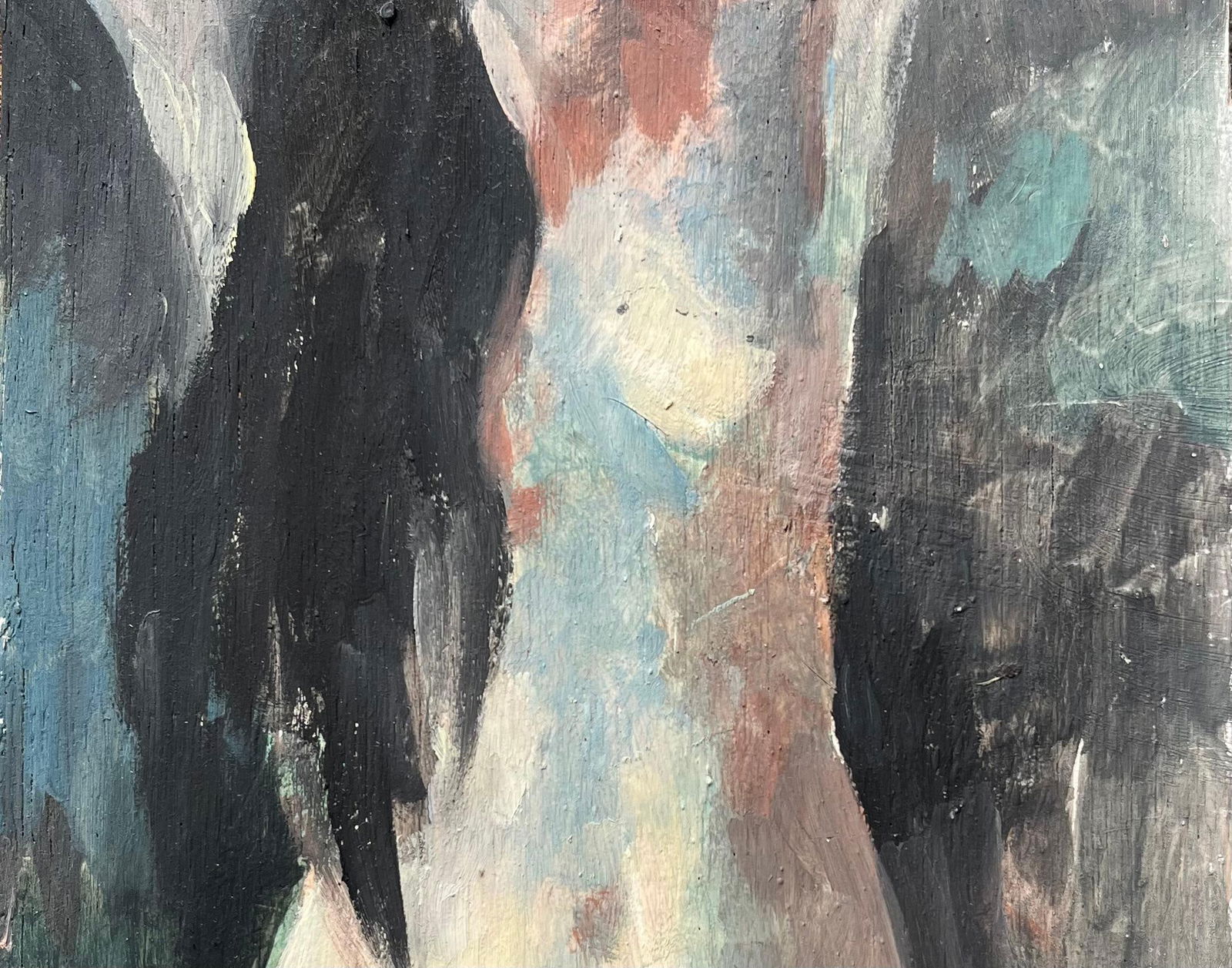 Bernadette Kelly; French Impressionist Oil Painting of a Figure Woman with Flowing Hair - 3