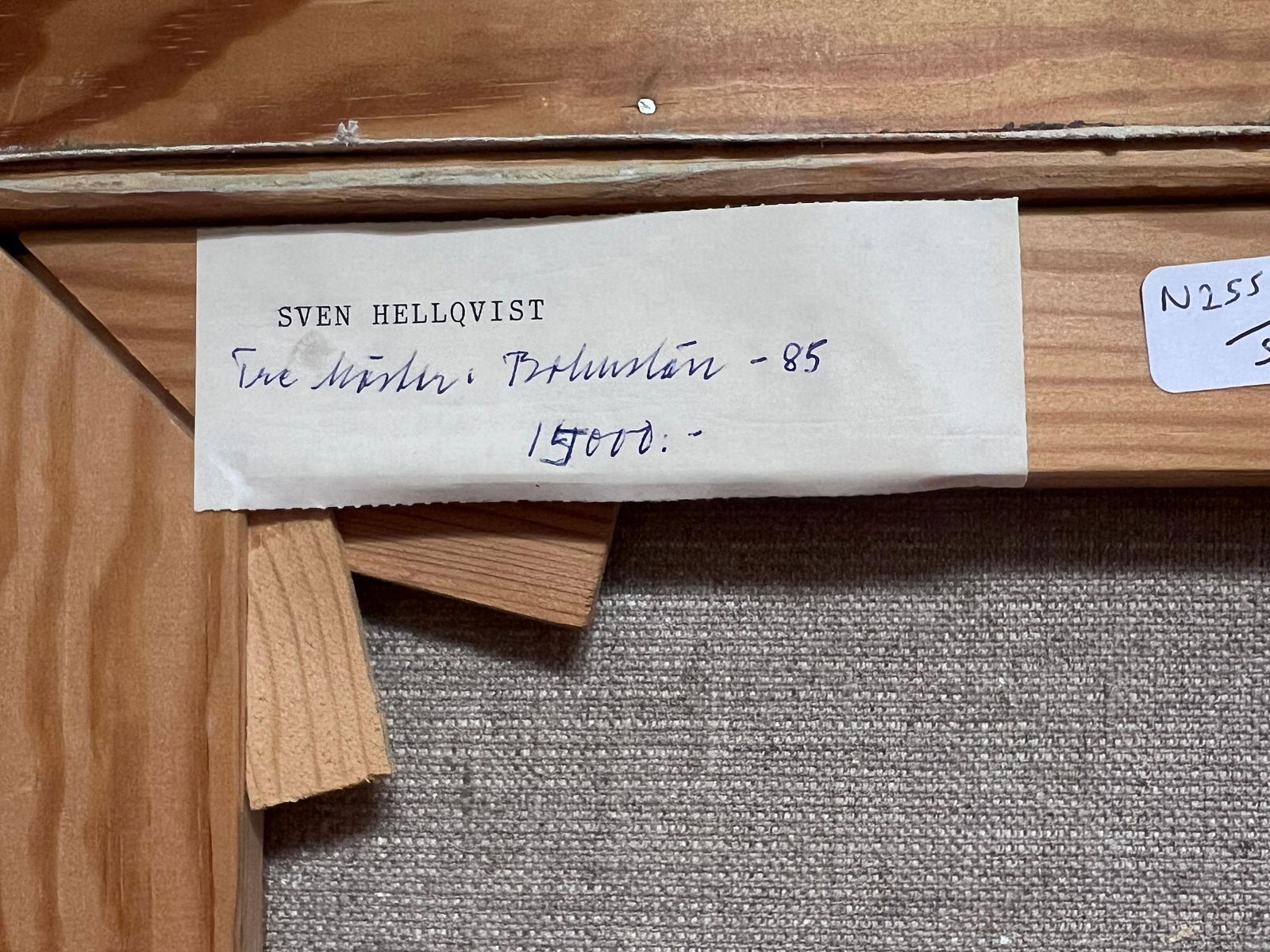 Sven Erik Hellqvist (1916-1997); Three Horses in the Green Grass Meadow Large 20th Century Oil - 14