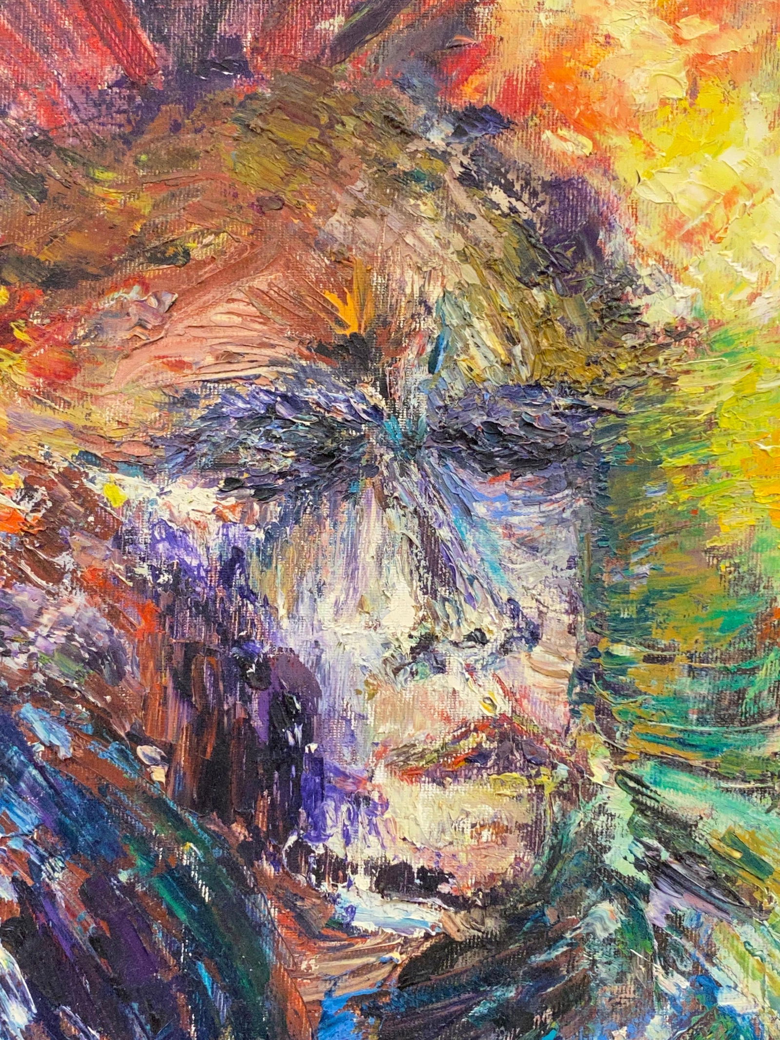 20th Century Original French Expressionist Portrait Oil Painting, 20th Century - 12