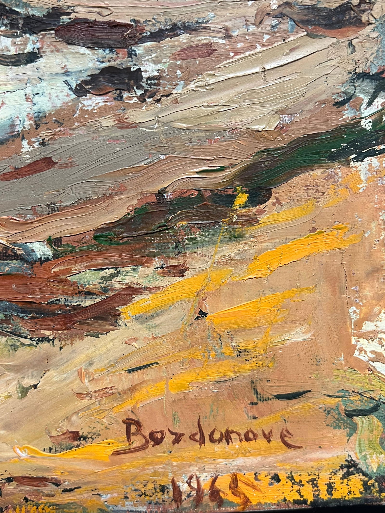 Georges Bordonove; Dramatic Coastal Seascape with Stormy Sky Expressive Textured Oil Painting, 1965 - 14