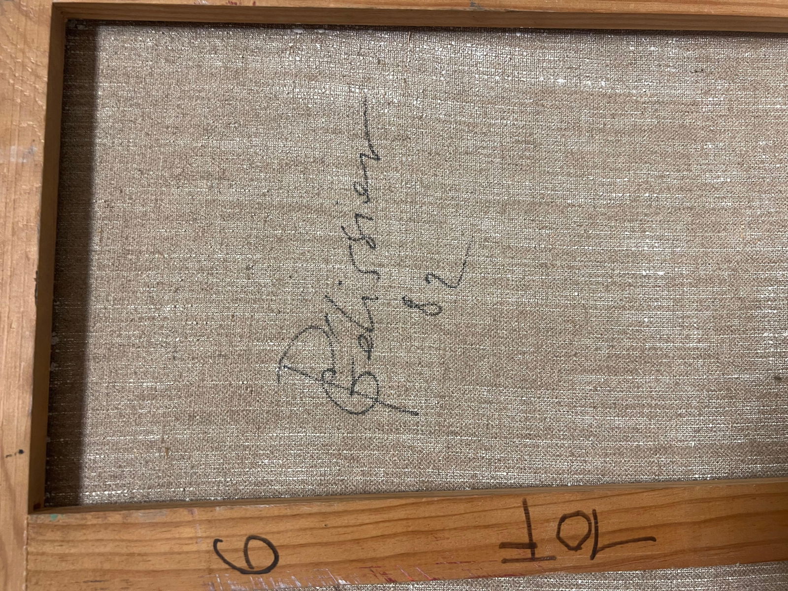 Gilbert Pelissier; Spherical Landscape by Geometric Lines Abstract French 20th Century Painting, - 2