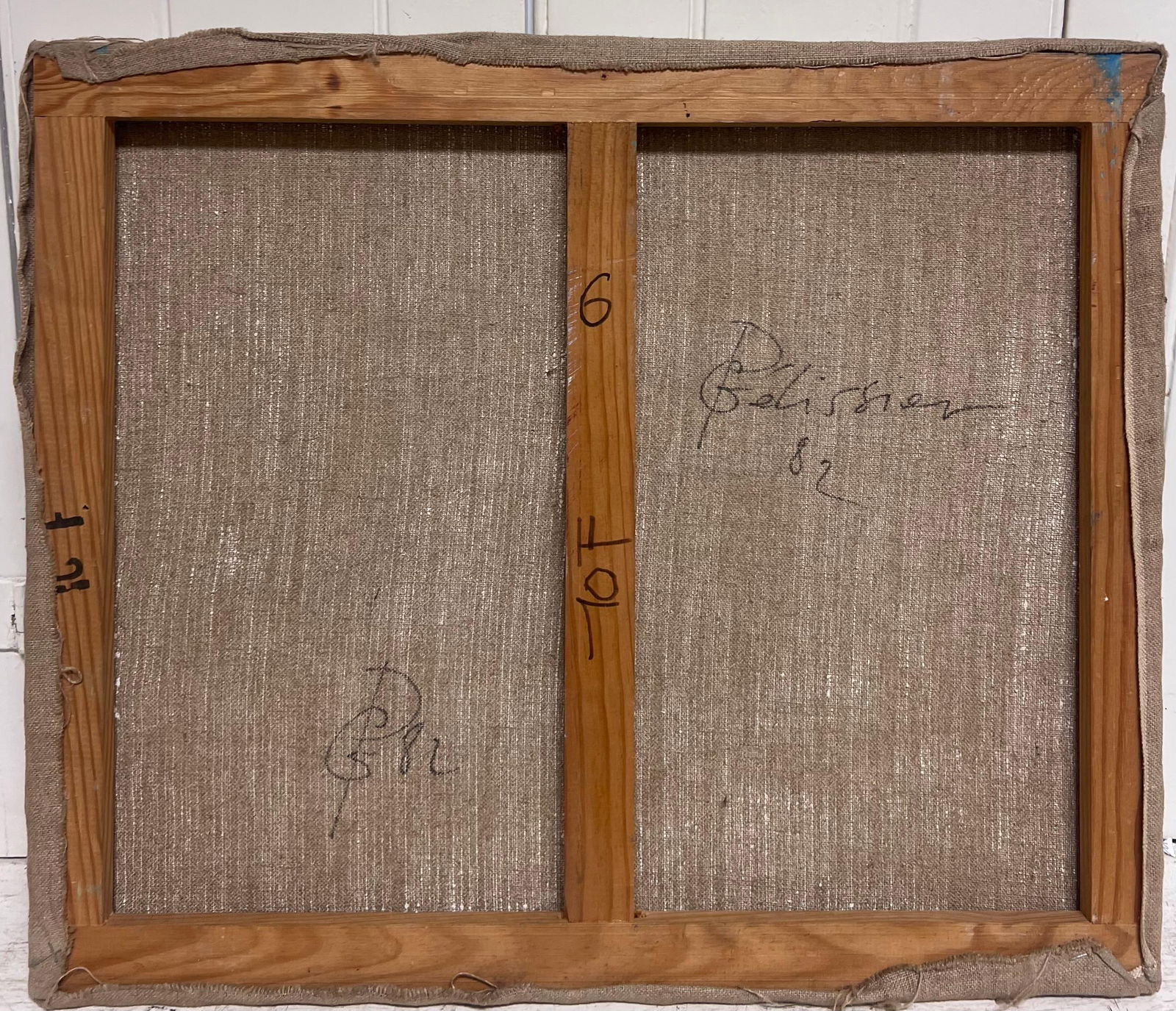 Gilbert Pelissier; Spherical Landscape by Geometric Lines Abstract French 20th Century Painting, - 3