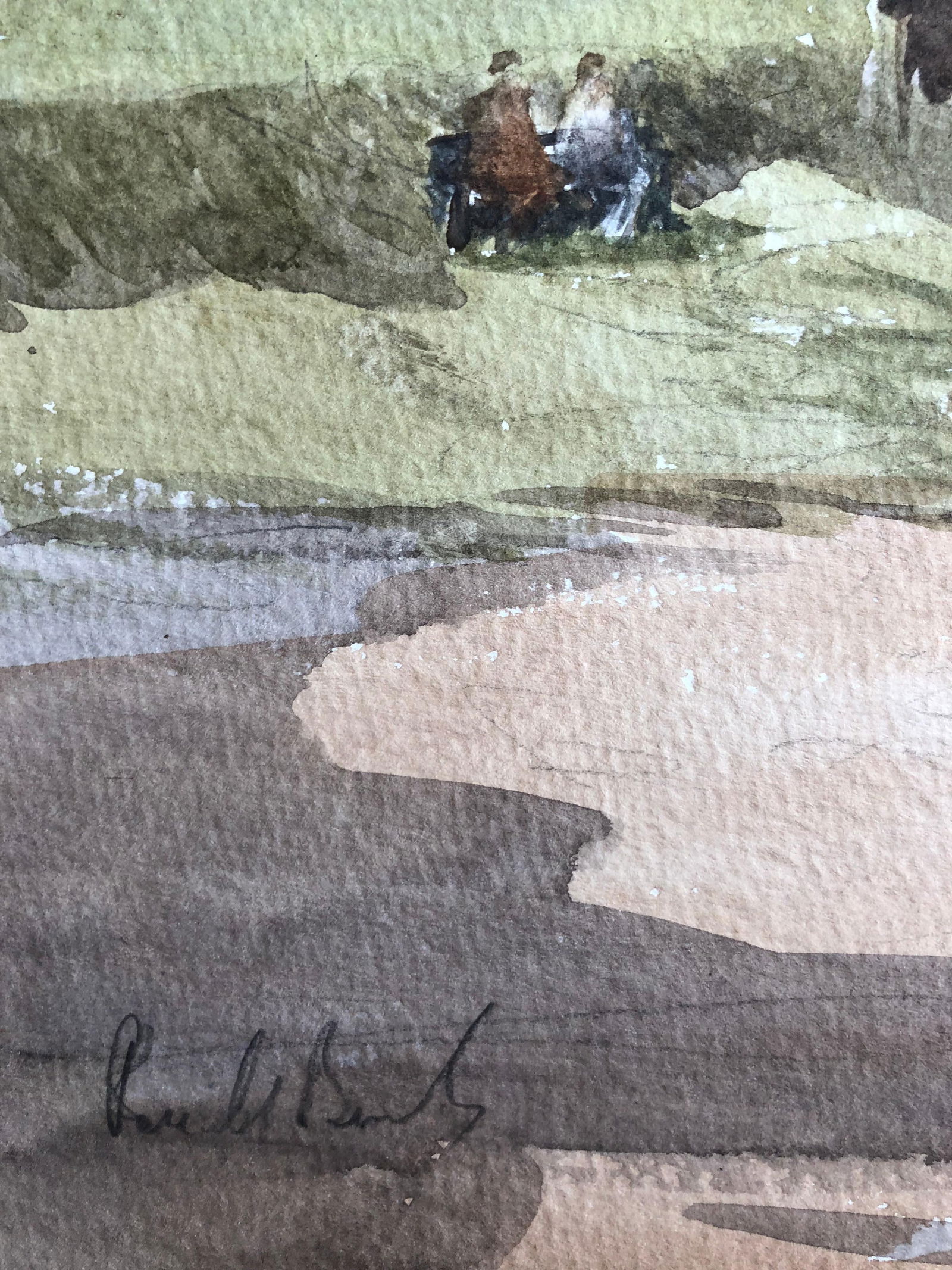 Walberswick Suffolk Signed Original British Watercolour Painting, circa 1992 - 7