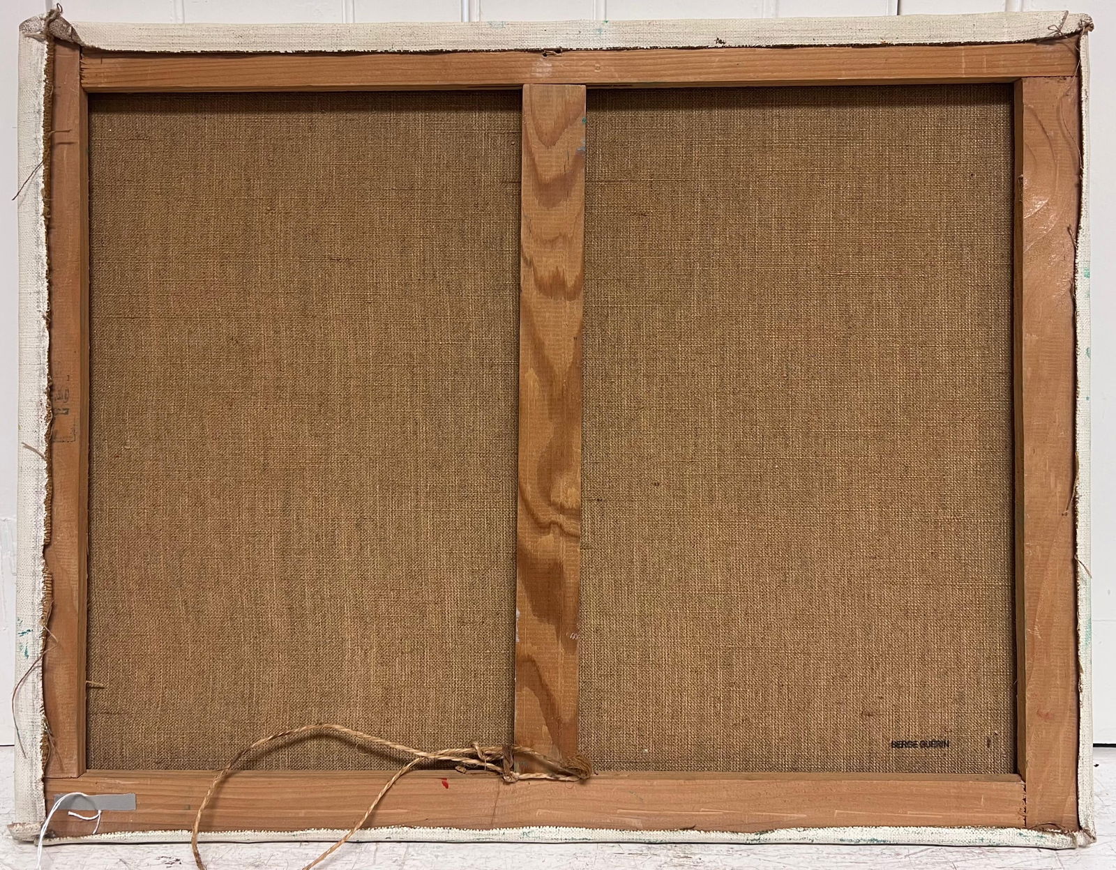 Serge Guerin (1916); Blue Geometric Spires in Turquoise Abstract Surrealist Composition Oil Painting - 13