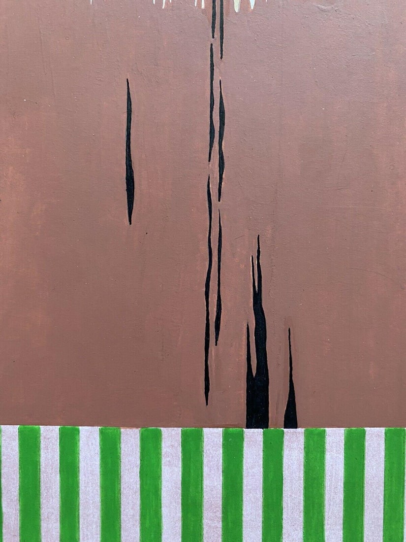 Arlette Martin 1980's French Geometric Abstract Painting, Signed, 20th Century - 10