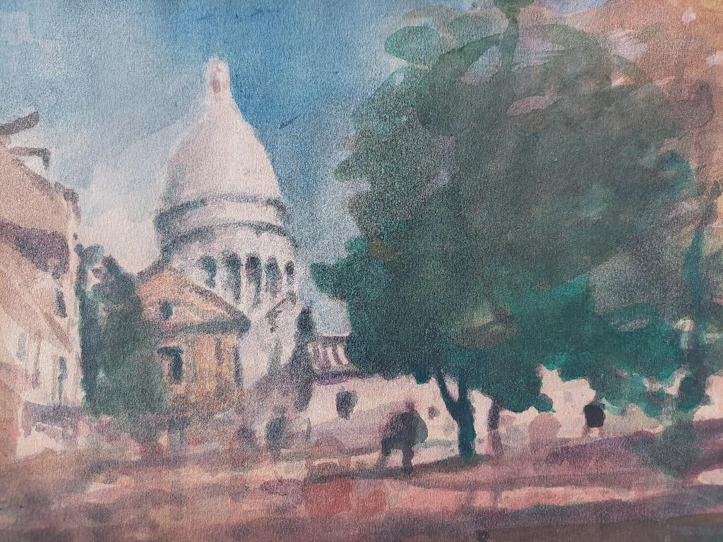 French Modernist Cubist Painting Montmartre Paris, 20th Century - 9