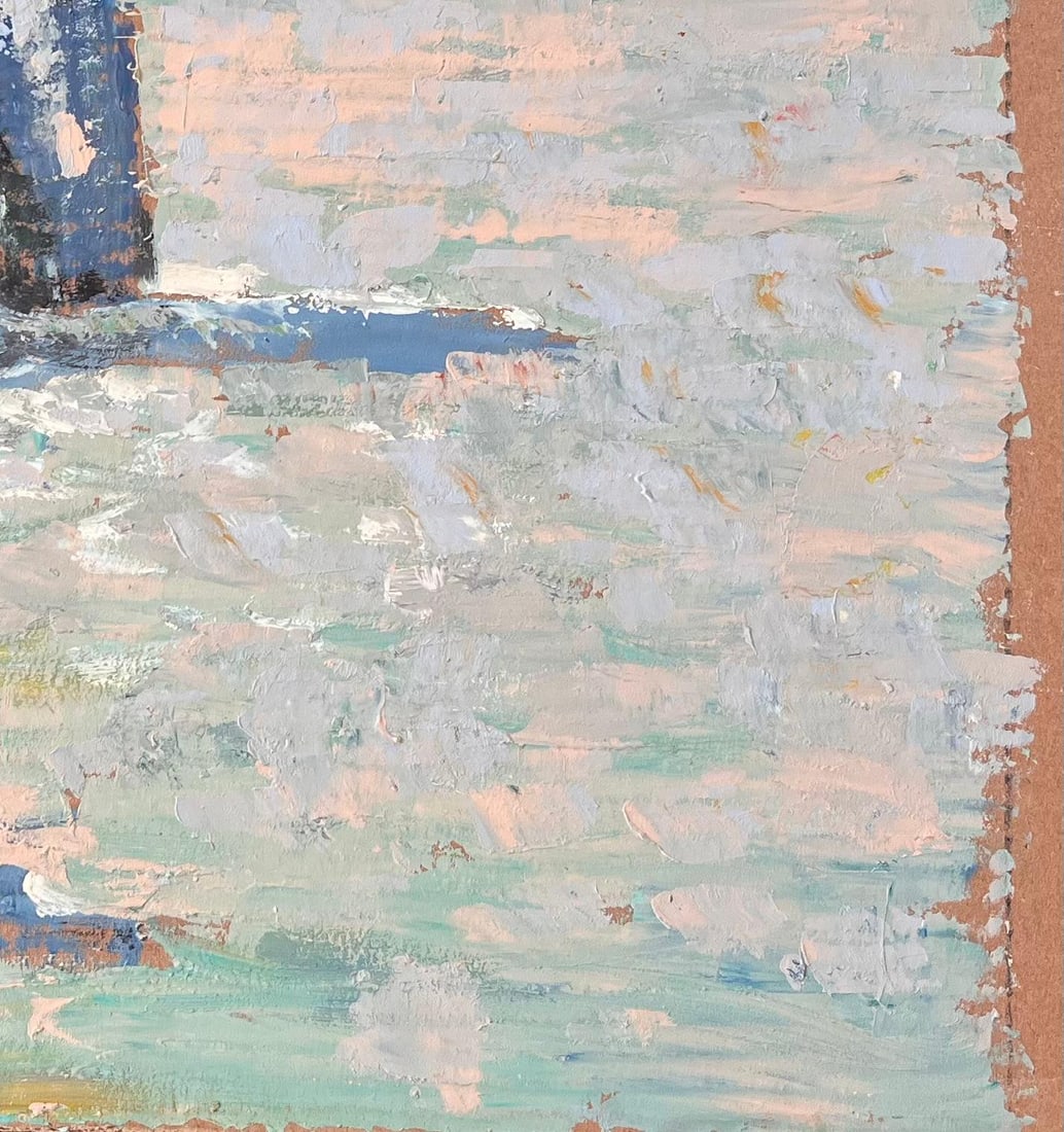 Fanch Lel; French Impressionist Seascape of Étretat Cliffs Normandy Coast - 8