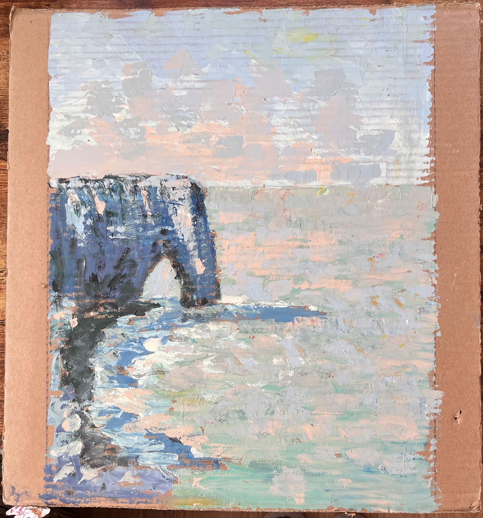 Fanch Lel; French Impressionist Seascape of Étretat Cliffs Normandy Coast - 5