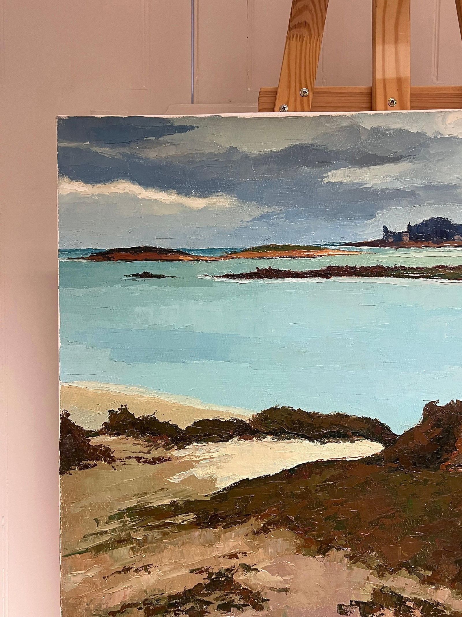 Emile Margenet; French Impressionist Oil Painting Brittany Coastline Seascape 20th century - 8