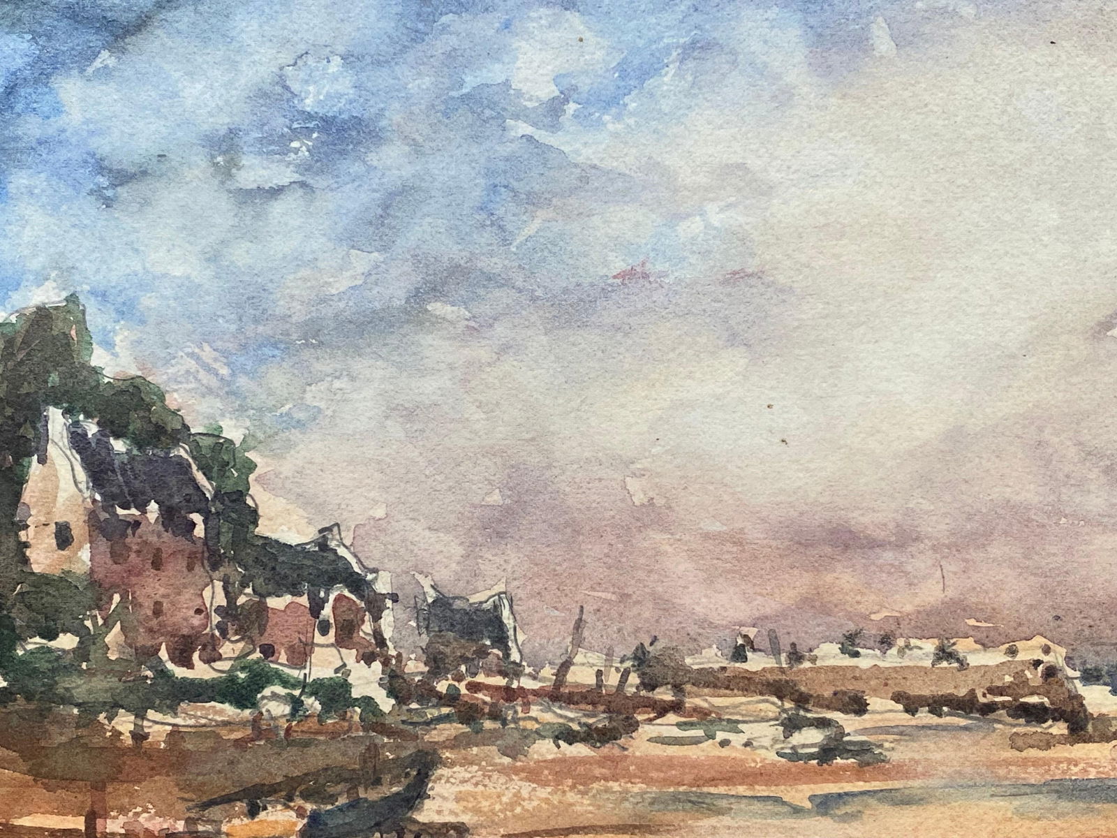 Maurice Mazeilie, French Impressionist Watercolour - Beach Landscape, 20th Century - 3
