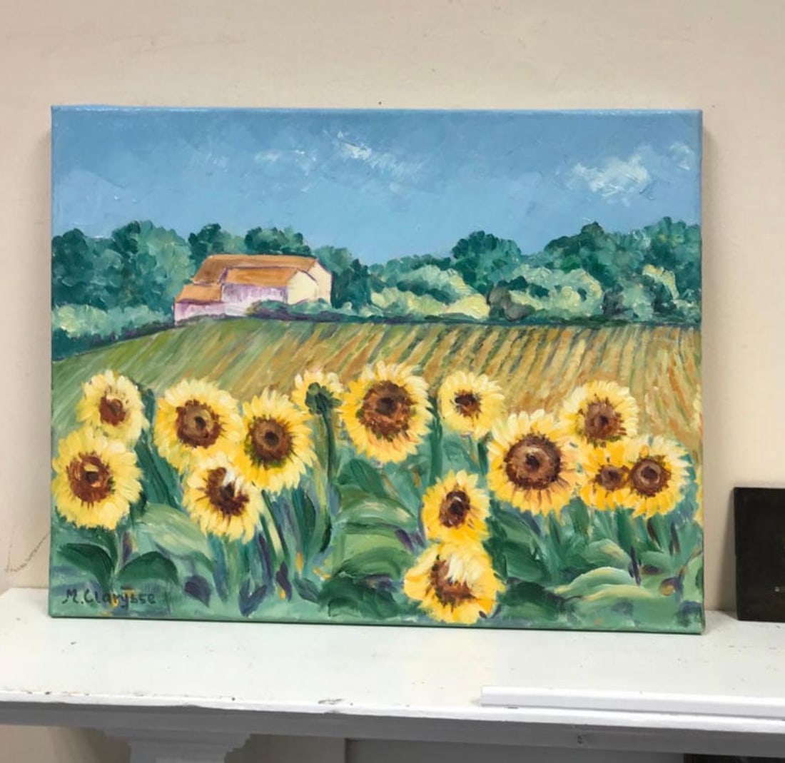 Bright and Colourful Sunflowers In Provence, 2000 - 5