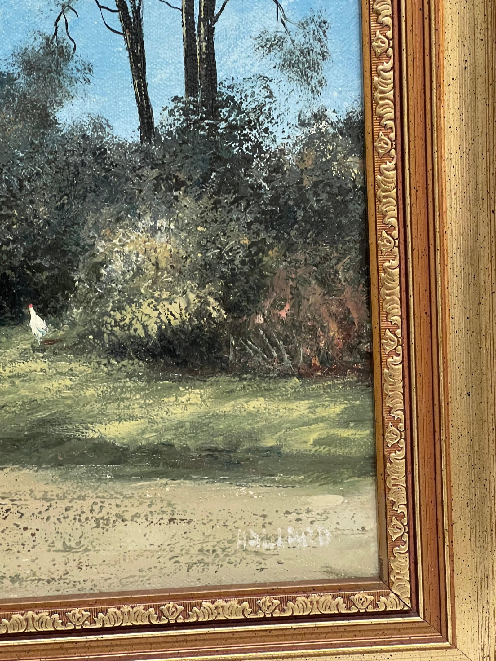 Nigel Hallard (1936-2020); Large Traditional English Oil Rural Farm Landscape with Chickens House & - 10