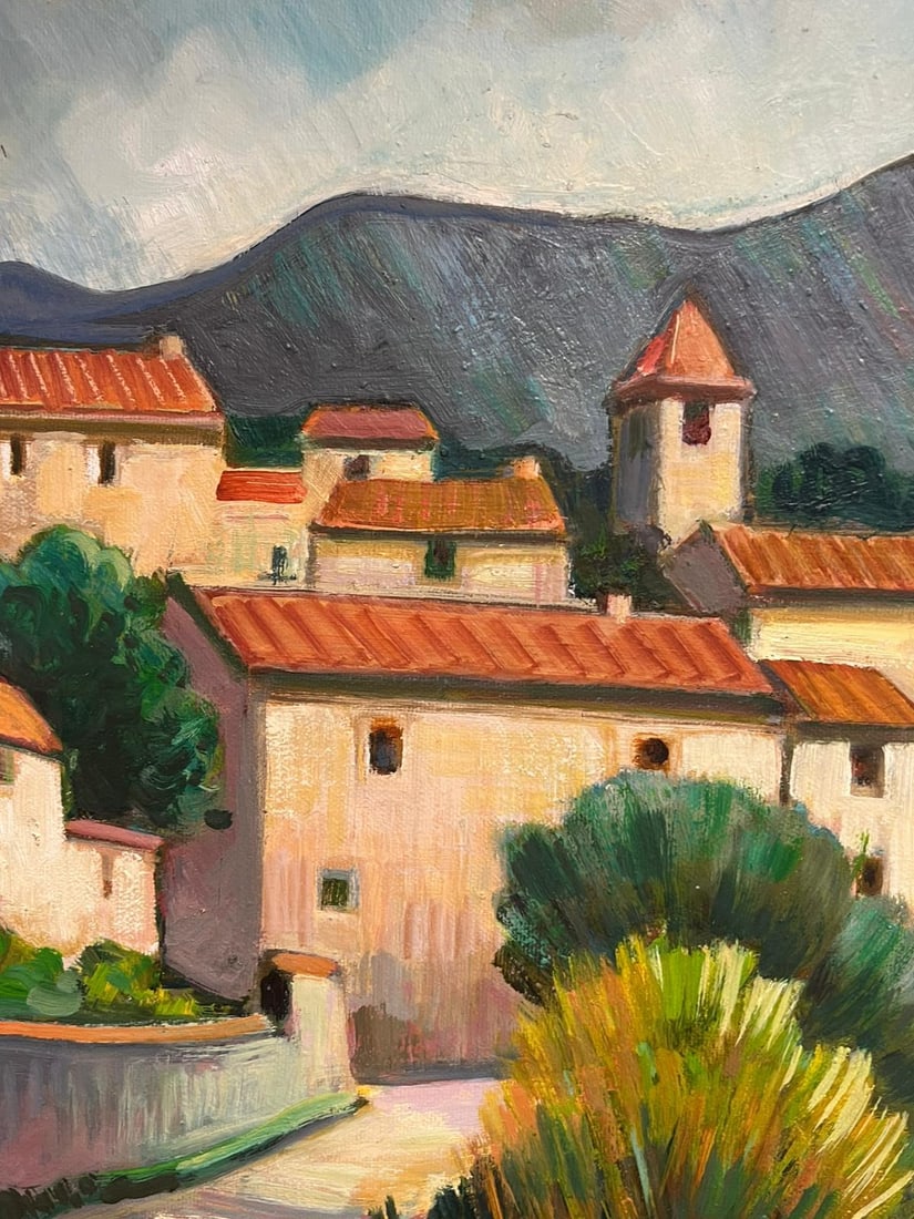 Max Toutain; 20th Century French Oil Provencal River Landscape & Trees Signed Painting - 10