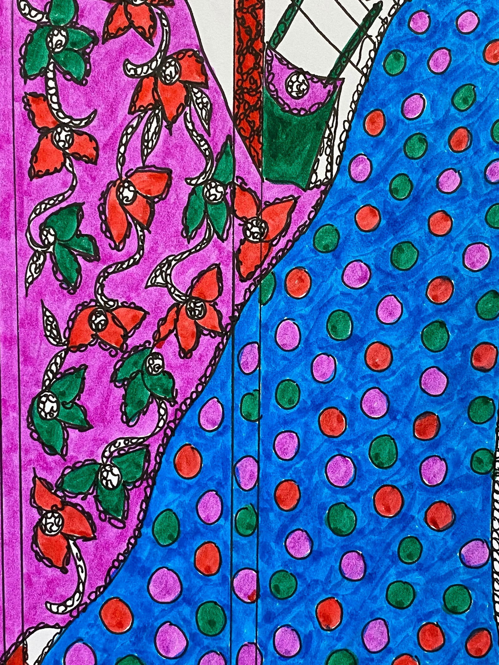 Original Fashion Design Illustration Watercolor Painting Laura Ashley Designer, circa 2000s - 4