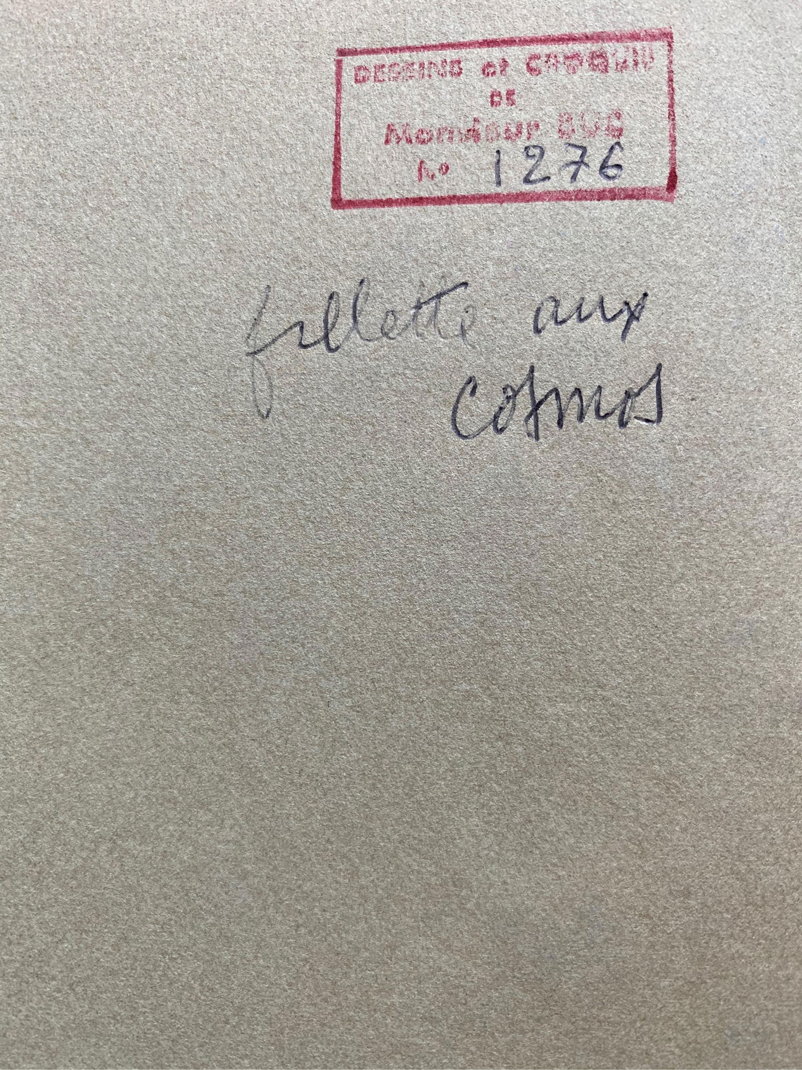 1960's French Portrait Flower Girl Caricature, circa 1960s - 2