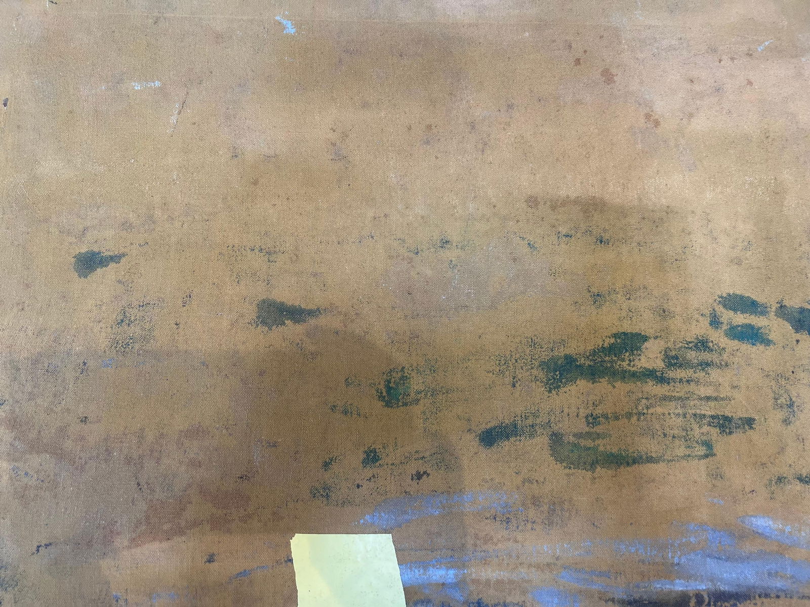 Jean Fourie; Spine Church and Cottages In The Bright Green Field Landscape Oil Painting - 3