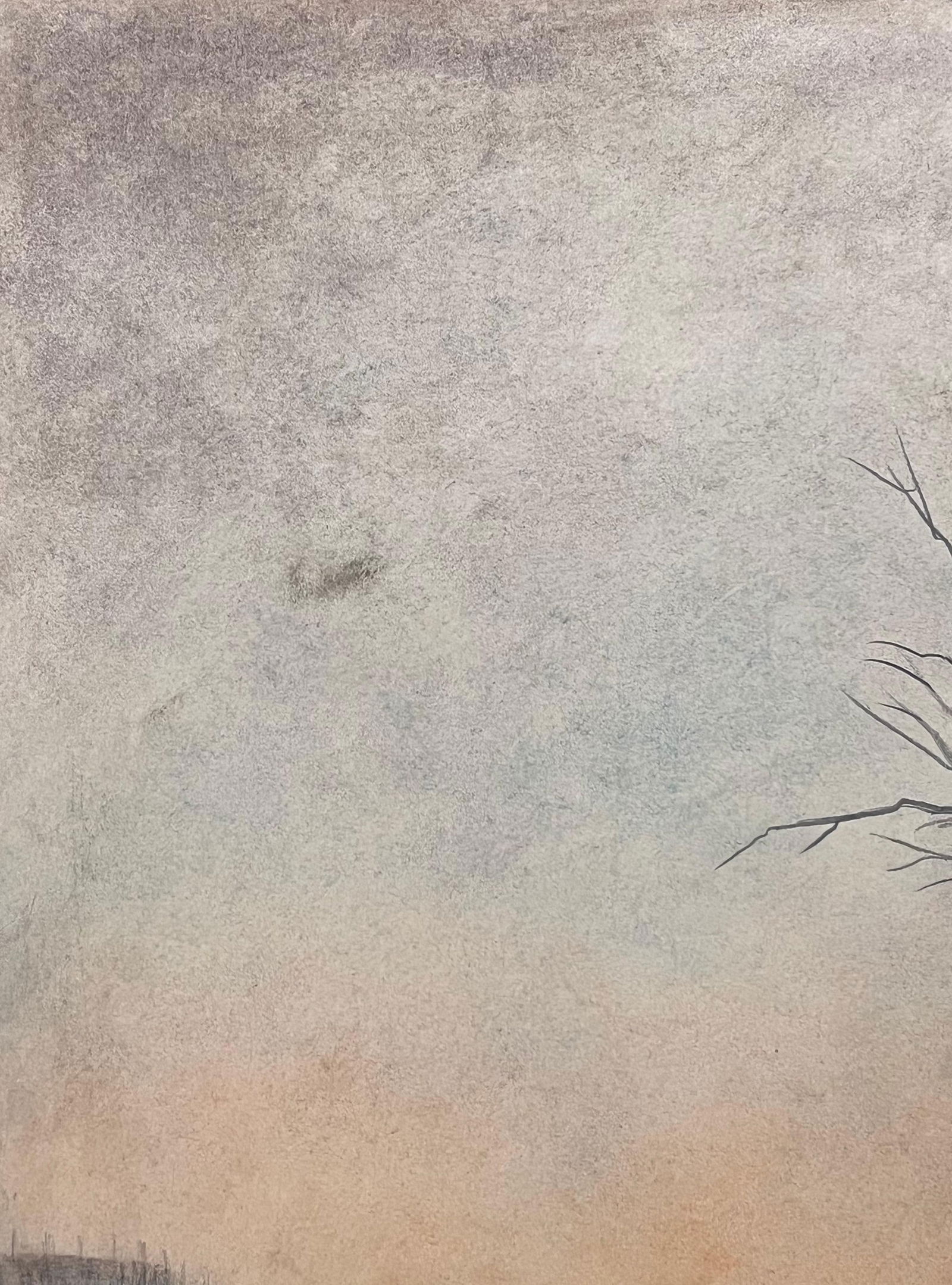 Jean Fourie; Couple In Intimate Moment In Winter Fields Landscape Painting - 6