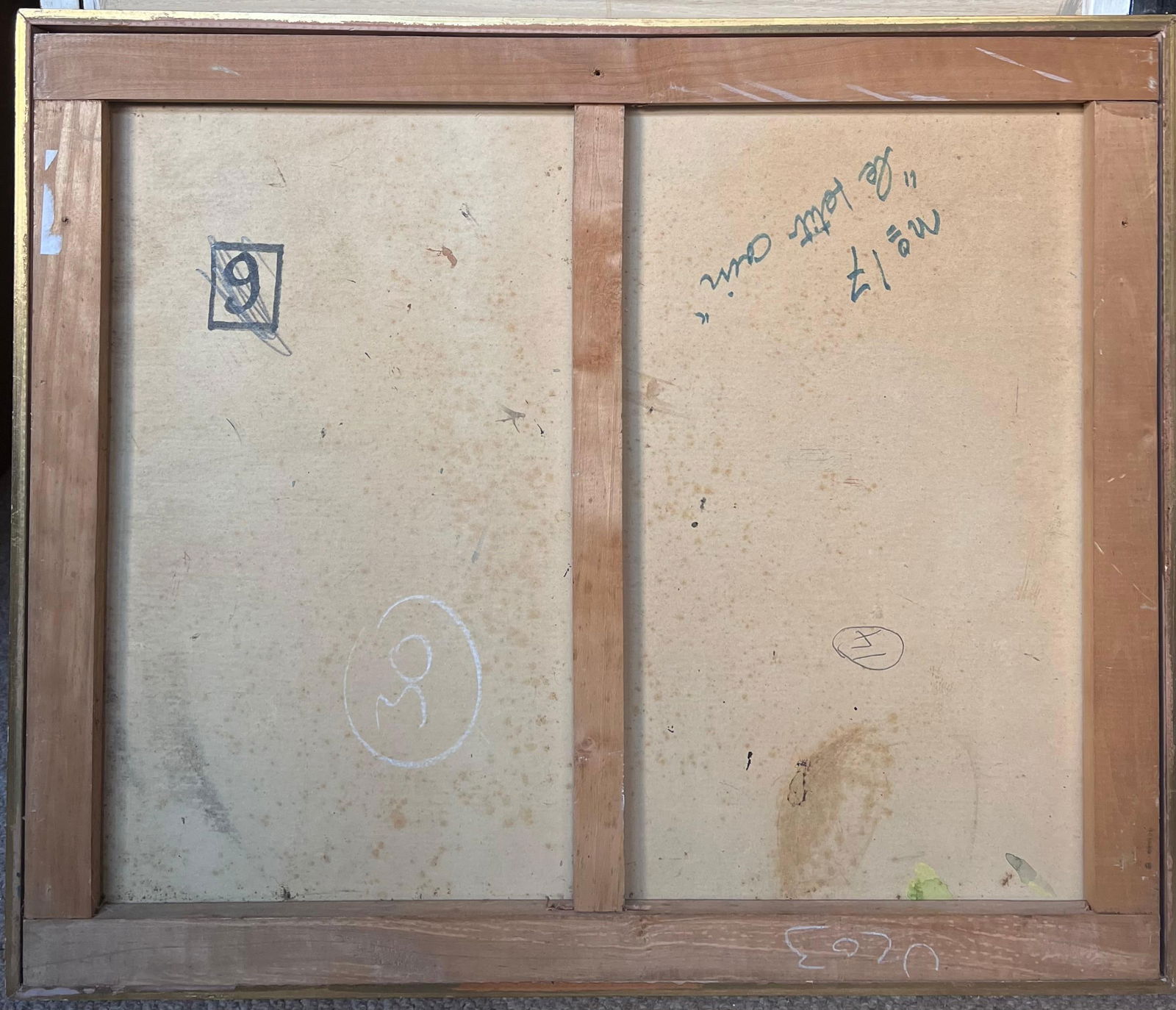 Michel Gassies; Mid 20th Century French Signed Oil Painting Boats in Harbor Moody Grey Colors - 13