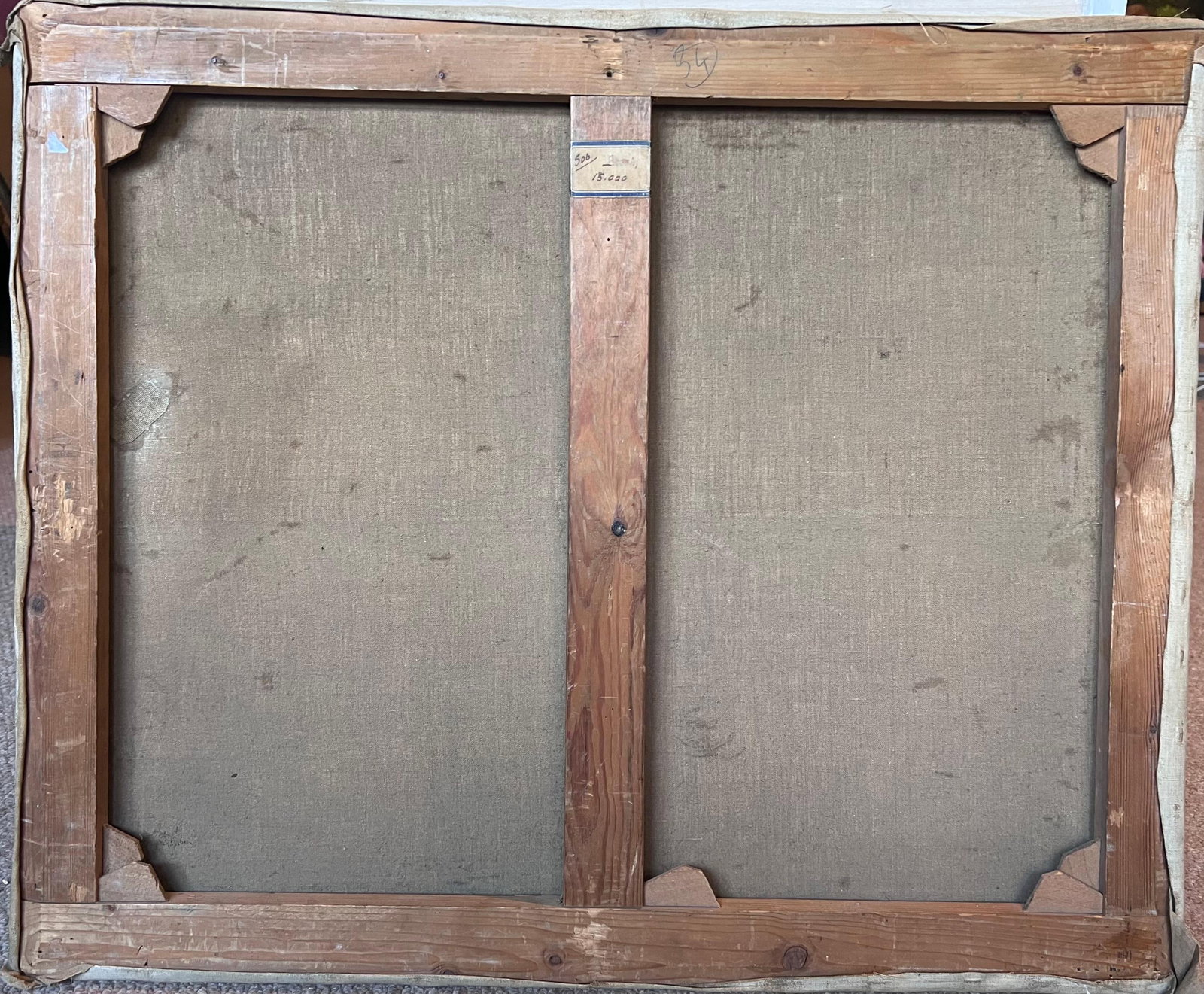 1920's French Post-Impressionist Oil Painting Figure Woman in Pink Interior Room - 11