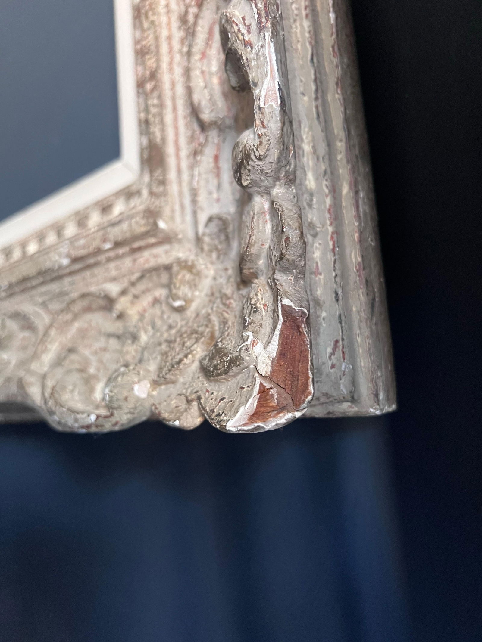 French School ; Mid Century French Picture Frame Original Montparnasse Period Shabby Chic, - 3