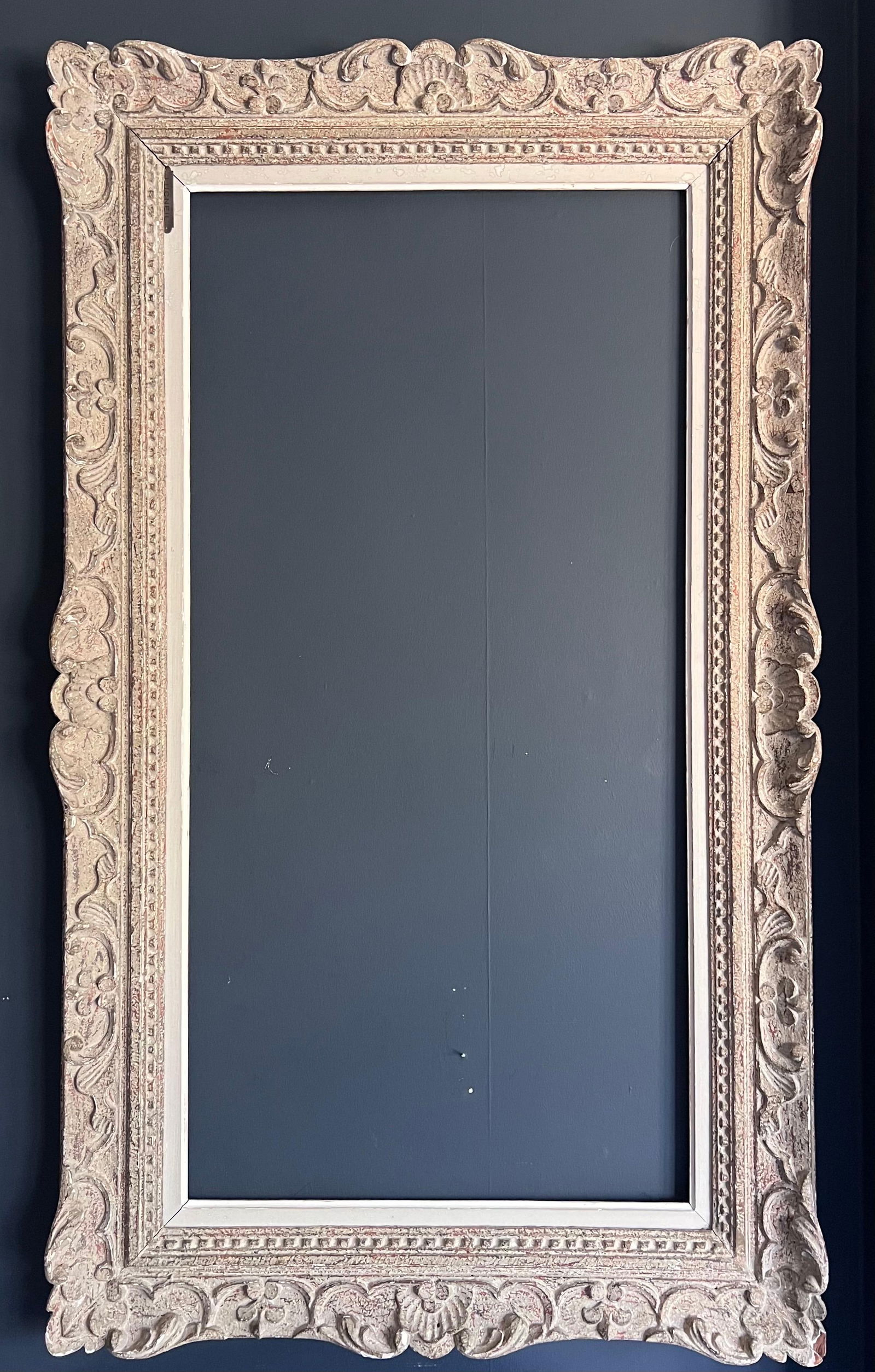 French School ; Mid Century French Picture Frame Original Montparnasse Period Shabby Chic, - 5