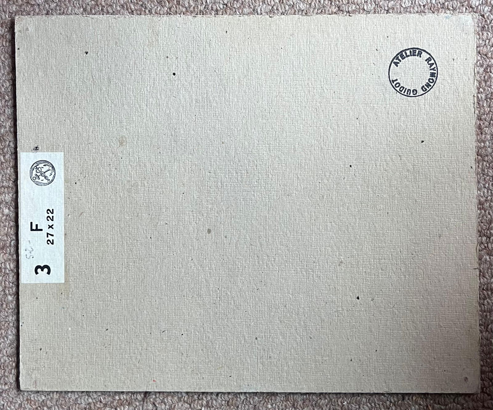 Raymond Guidot; French Modernist 1960's Oil Painting Cubist Village Landscape - 6