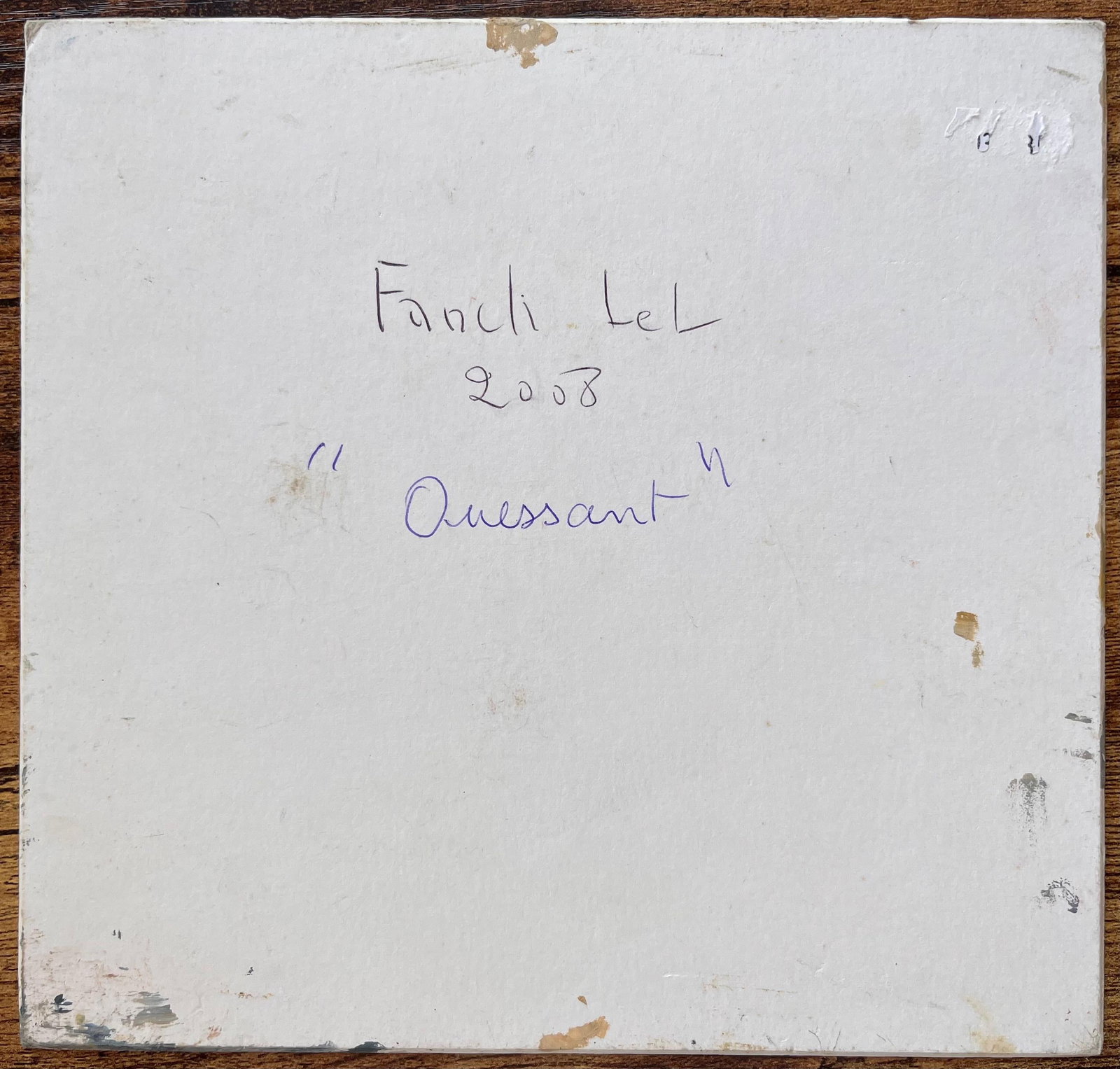 Fanch Lel; Impressionist Coastal Fishing Village with Moored Boats in Ouessant in Brittany, 2008 - 6