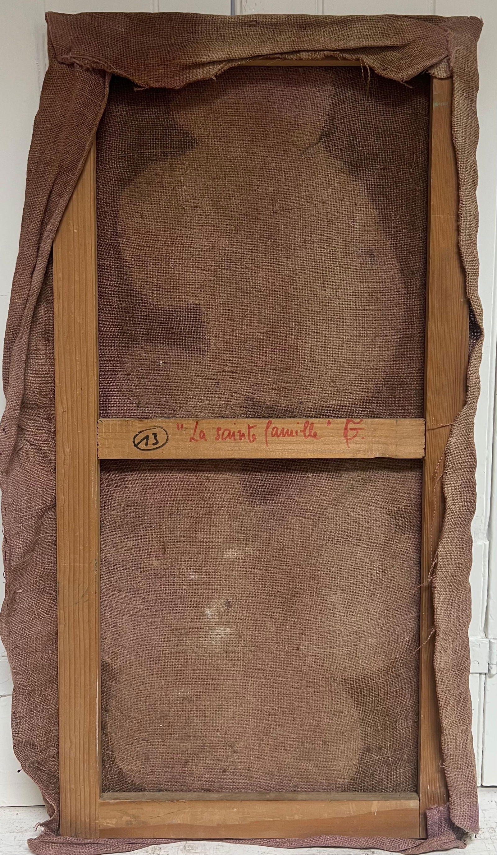 Gilbert Pelissier; Abstract Balls with Subtle Earth Tones French 20th Century Painting, 1986 - 13