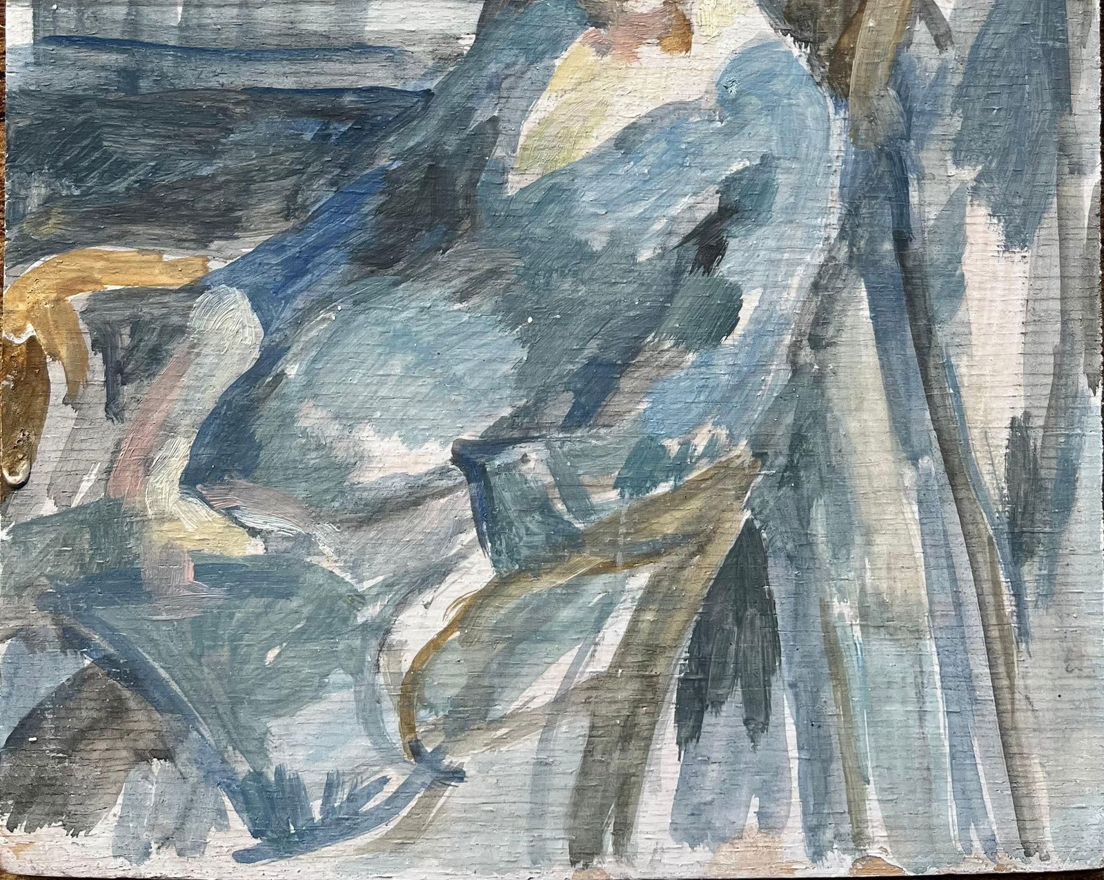 Bernadette Kelly; Modern French Oil Painting Two Elegant Figures in an Interior Scene - 11