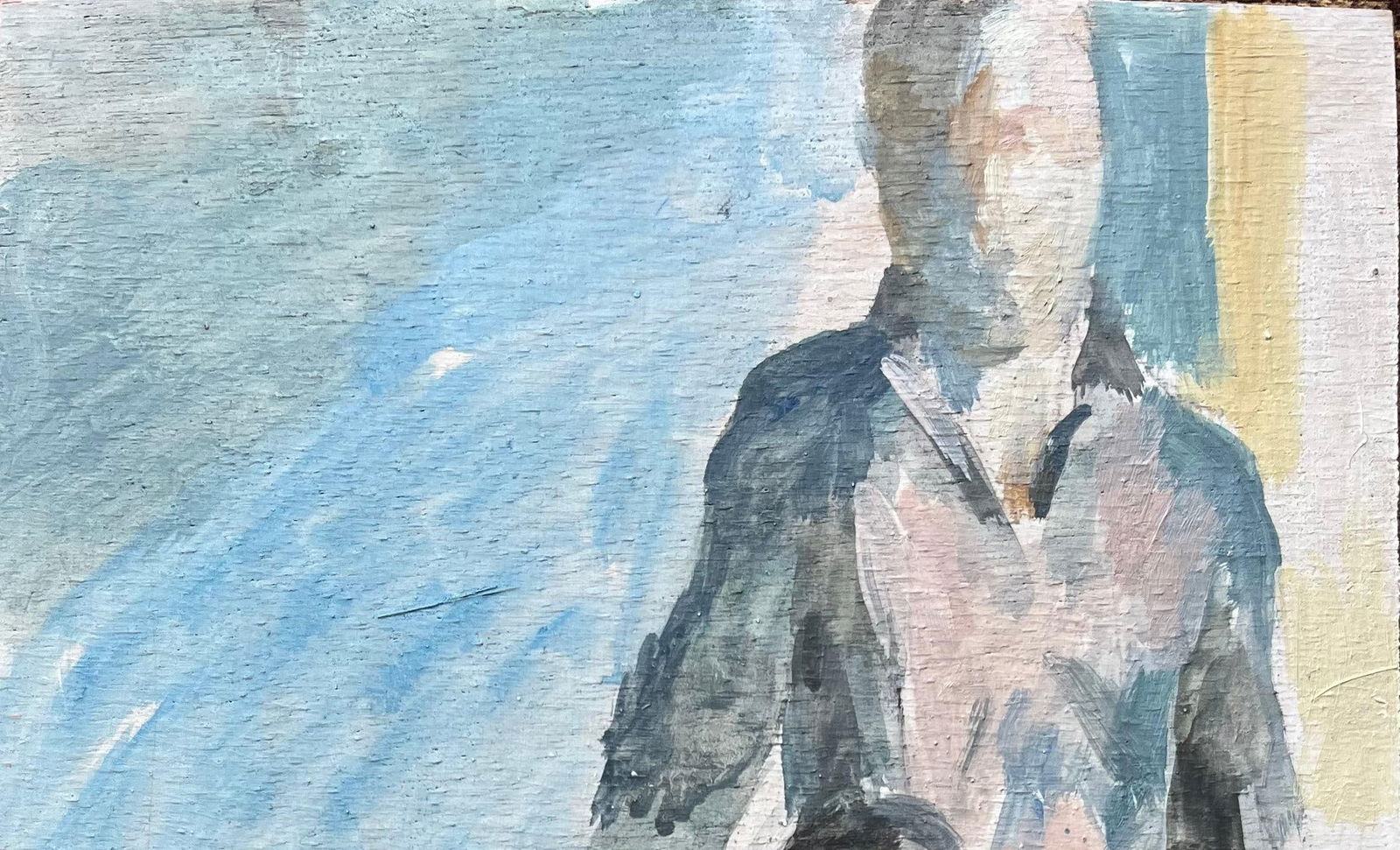 Bernadette Kelly; Modern French Oil Painting Two Elegant Figures in an Interior Scene - 3